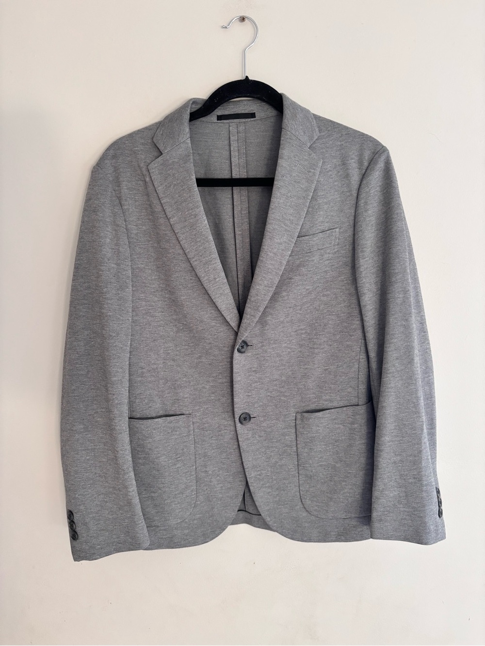 Uniqlo Comfort Blazer Men's Light Gray Casual Blazer - Modern Slim Fit